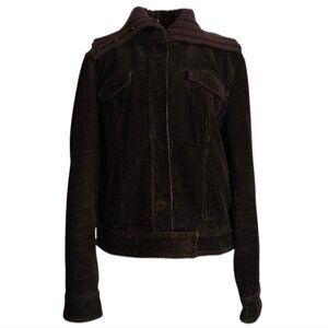 J. CREW | Espresso Corduroy Bomber Jacket, Size M